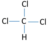 CHCl3 center atom and sketch